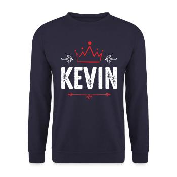Kevin - Sweat-shirt Unisexe - marine - Devant - Alina (178cm) & Michal (187cm)