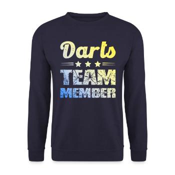 Darts Team - Unisex Pullover - Navy - Vorne - Alina (178cm) & Michal (187cm)