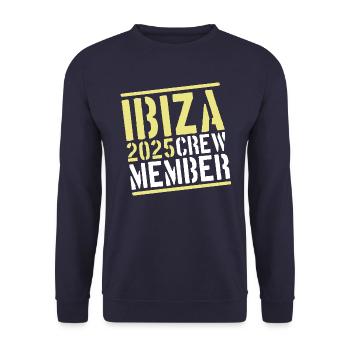 Ibiza 2025 Crew - Unisex Sweatshirt - navy - Front - Alina (178cm) & Michal (187cm)