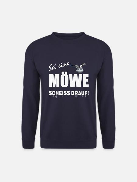 Sei eine Möwe scheiss drauf - Unisex Pullover - Navy