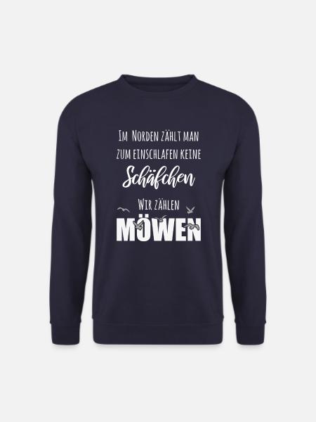Im Norden zählen wir Möwen - Unisex Pullover - Navy