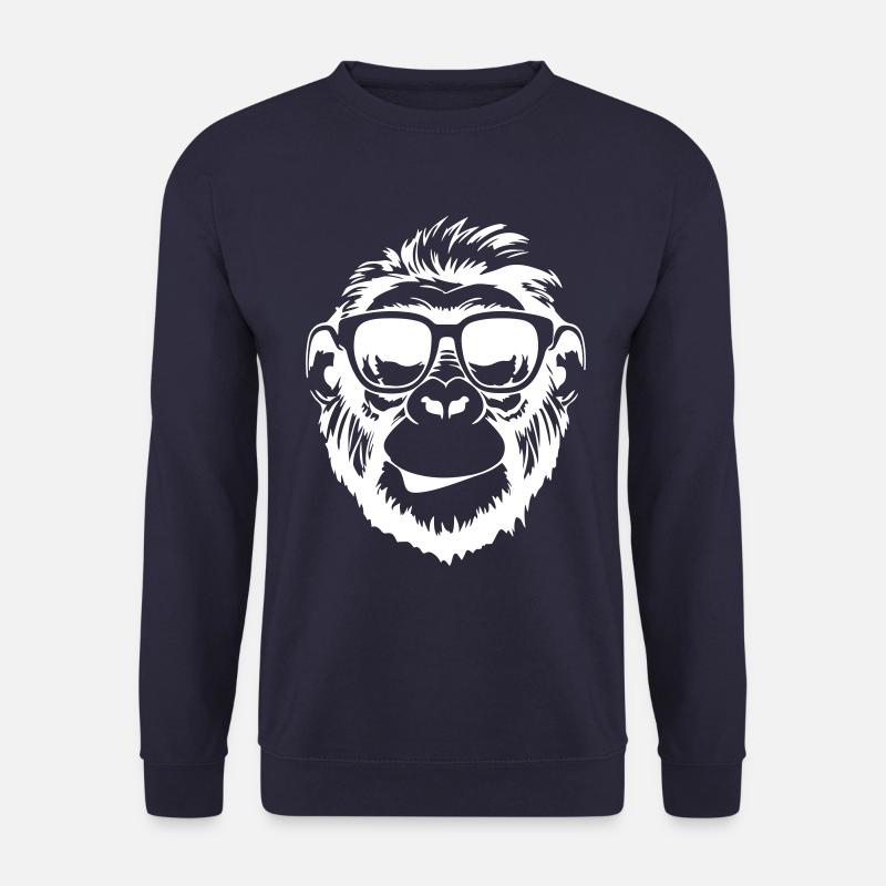 Fête Monkey Cool - Sweat-shirt Unisexe - marine