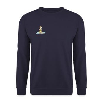 Yoga Pony - Eagle - Unisex Sweatshirt - navy - Front - Alina (178cm) & Michal (187cm)