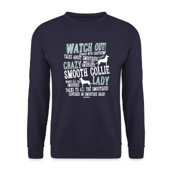 Watch Out! Smoothie W - Unisex Sweatshirt - navy - Front - Alina (178cm) & Michal (187cm)