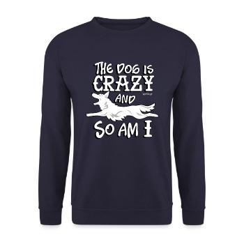 whiteshepcrazy - Unisex Pullover - Navy - Vorne - Alina (178cm) & Michal (187cm)
