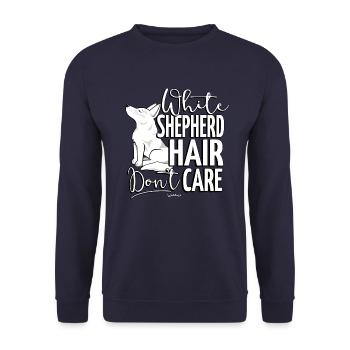 whiteshephair - Unisex Pullover - Navy - Vorne - Alina (178cm) & Michal (187cm)