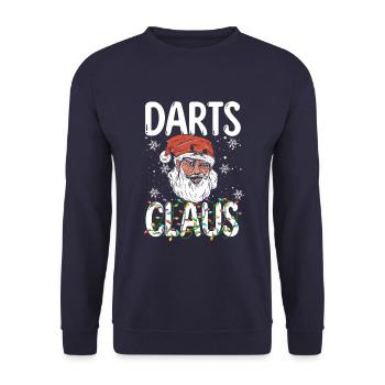 Fléchettes et Noël I Mon Père Noël - Sweat-shirt Unisexe - marine - Devant - Alina (178cm) & Michal (187cm)