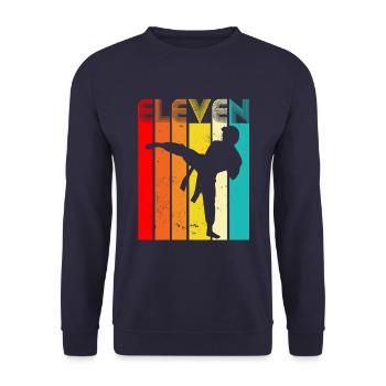 Eleven Days And Makes Fight for Freedom Sunset Mind - Unisex Sweatshirt - navy - Front - Alina (178cm) & Michal (187cm)