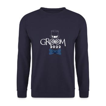 Herr Est 2022 Level Up In Life Game Of Life - Unisex Pullover - Navy - Vorne - Alina (178cm) & Michal (187cm)