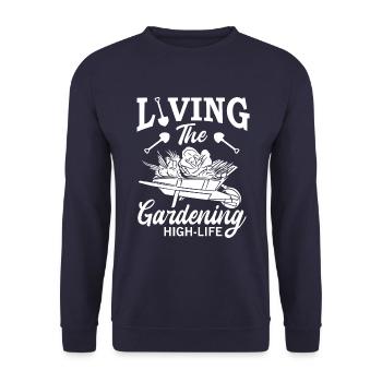 The Horticultural Celebration Life Hobby Fun - Unisex Sweatshirt - navy - Front - Alina (178cm) & Michal (187cm)