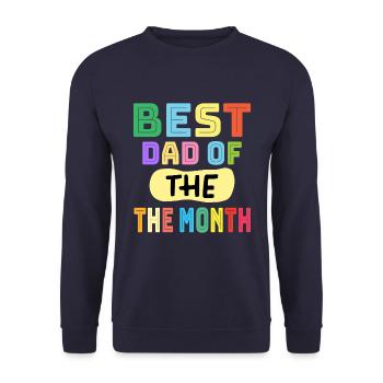 Meilleur papa du mois Les enfants aiment leur meilleur - Sweat-shirt Unisexe - marine - Devant - Alina (178cm) & Michal (187cm)
