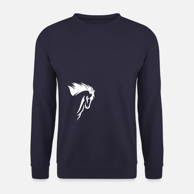 Haflinger Reiten Pferde Mädchen Pony Pferdekopf - Unisex Pullover - Navy