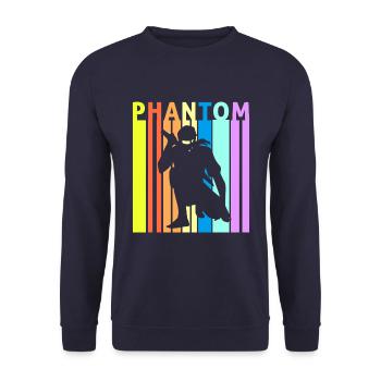 Phantom Spy Ninjas Spionage Versteckte - Unisex Pullover - Navy - Vorne - Alina (178cm) & Michal (187cm)