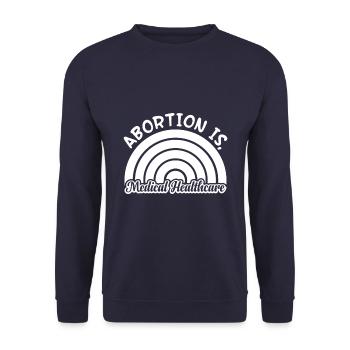 L’avortement médical est - Sweat-shirt Unisexe - marine - Devant - Alina (178cm) & Michal (187cm)