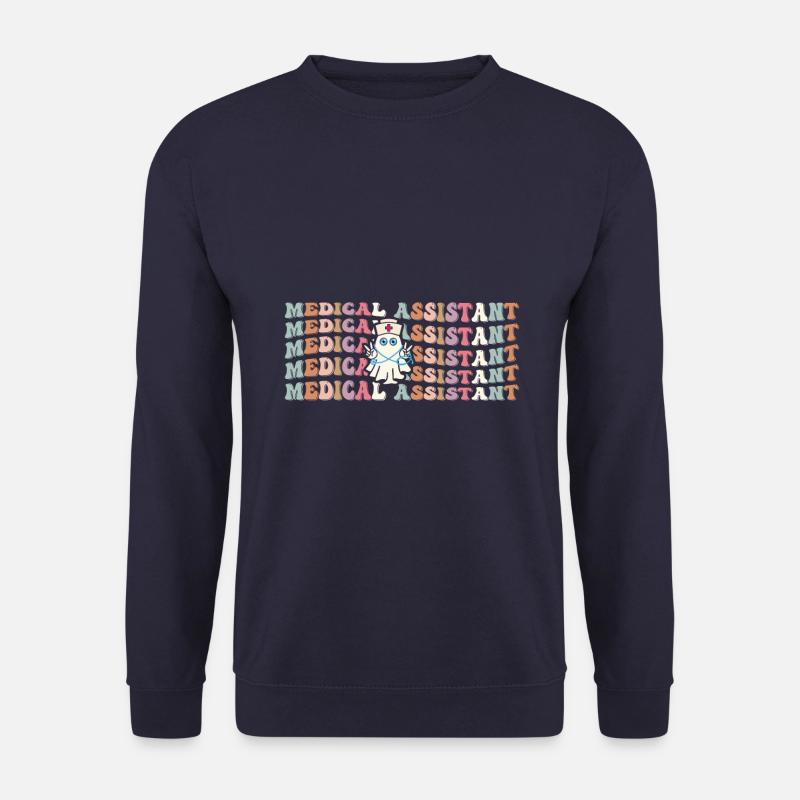 Medizinischer Assistent Spooky Ghost Wiederholung - Unisex Pullover - Navy