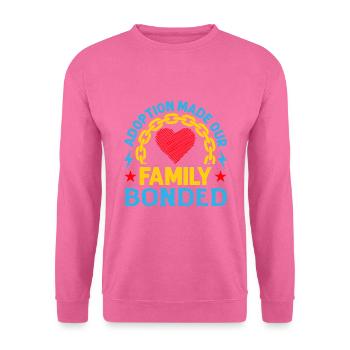 L’adoption a soudé notre famille - Sweat-shirt Unisexe - rose - Devant