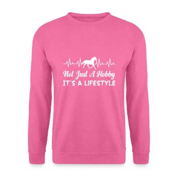 Nicht Nur Ein Hobby, Sondern Ein Lebensstil Reiten - Unisex Pullover - Pink - Vorne
