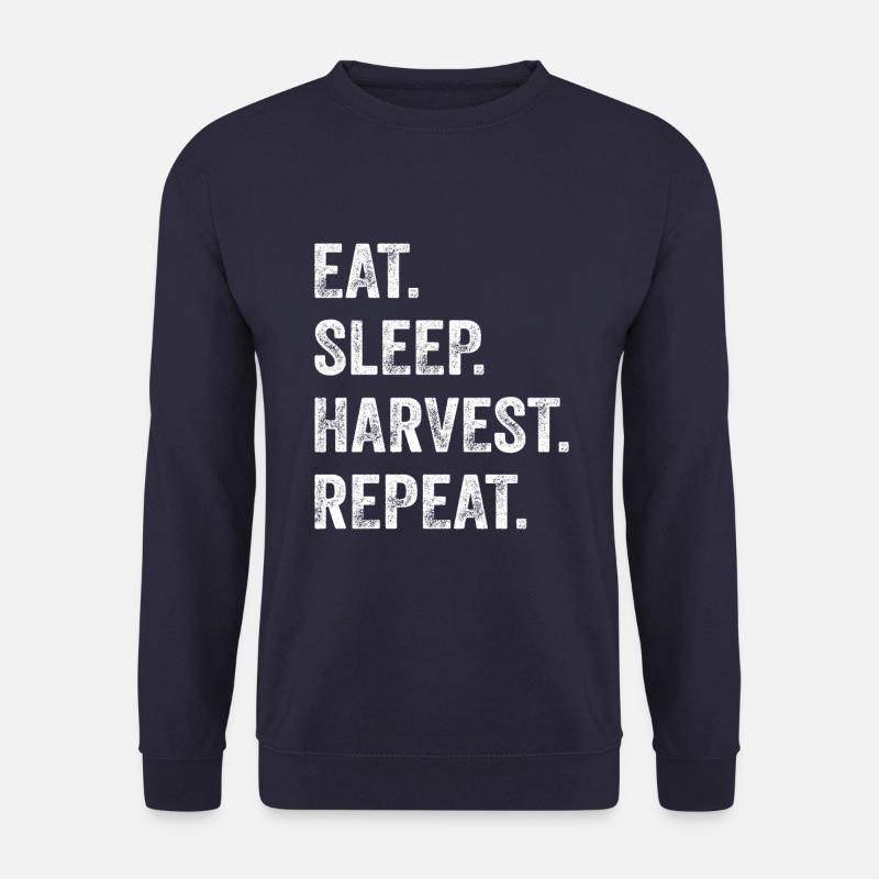 Eat Sleep Harvest Repeat - Unisex Pullover - Navy