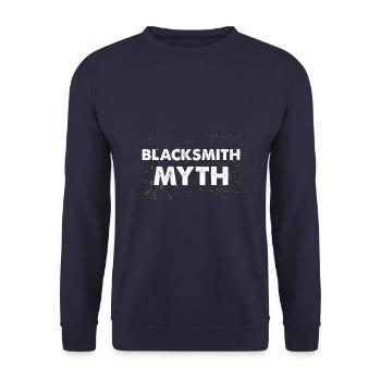 Mythe du forgeron Sabot de fer Profession de forgeron - Sweat-shirt Unisexe - marine - Devant - Alina (178cm) & Michal (187cm)