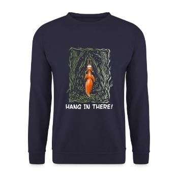 Accrochez-vous à la créature de la forêt d’écureuils - Sweat-shirt Unisexe - marine - Devant - Alina (178cm) & Michal (187cm)
