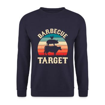 Barbecue Destination Grill Master Barbecue Barbecue Party - Unisex Sweatshirt - navy - Front - Alina (178cm) & Michal (187cm)