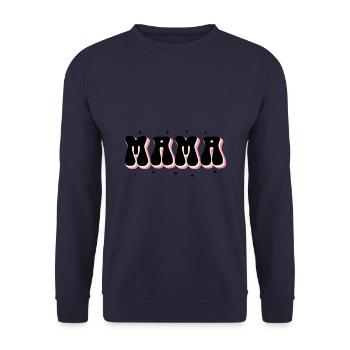 I went from mom to mom, from mom to mom - Unisex Sweatshirt - navy - Front - Alina (178cm) & Michal (187cm)