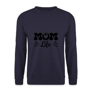 « Je suis passée de maman à maman à maman à maman à maman à maman » - Sweat-shirt Unisexe - marine - Devant - Alina (178cm) & Michal (187cm)