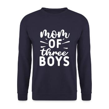 I went from mom to mom and then to the mother of - Unisex Sweatshirt - navy - Front - Alina (178cm) & Michal (187cm)