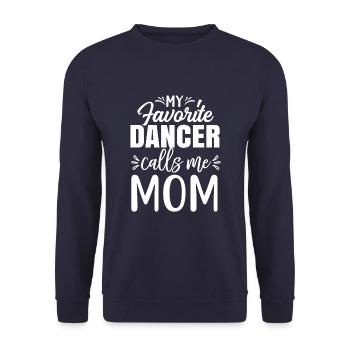 Idée cadeau « Ma danseuse préférée m’appelle - Sweat-shirt Unisexe - marine - Devant - Alina (178cm) & Michal (187cm)
