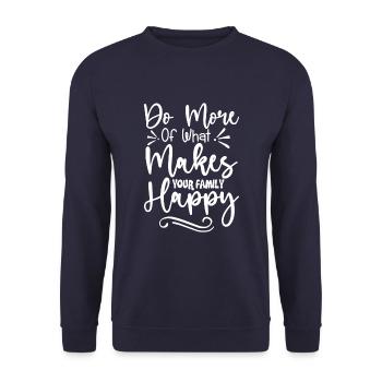 Mom loveI've gone from mom to get more of - Unisex Sweatshirt - navy - Front - Alina (178cm) & Michal (187cm)
