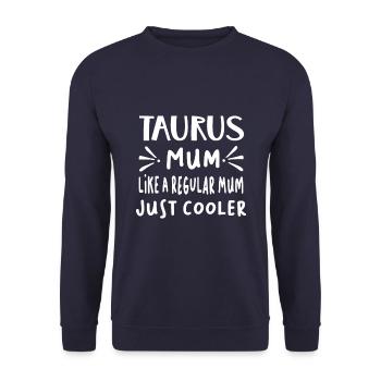 I went from mom to mom to be great - Unisex Sweatshirt - navy - Front - Alina (178cm) & Michal (187cm)