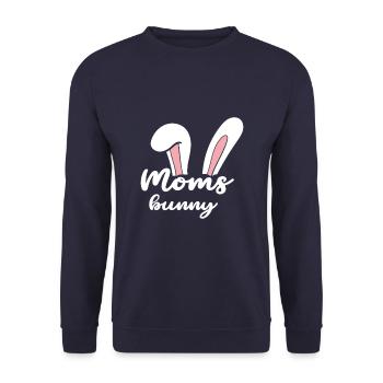 I went from mom to mom to be great - Unisex Sweatshirt - navy - Front - Alina (178cm) & Michal (187cm)