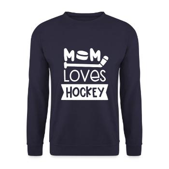 I went from mom to mom to be great - Unisex Sweatshirt - navy - Front - Alina (178cm) & Michal (187cm)
