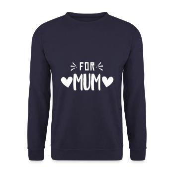I went from mom to mom to be great - Unisex Sweatshirt - navy - Front - Alina (178cm) & Michal (187cm)