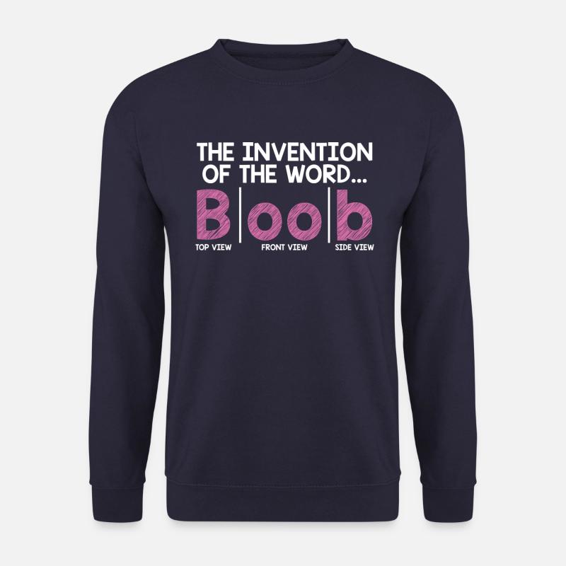 Brüste Wort Erfindung Boobs - Unisex Pullover - Navy