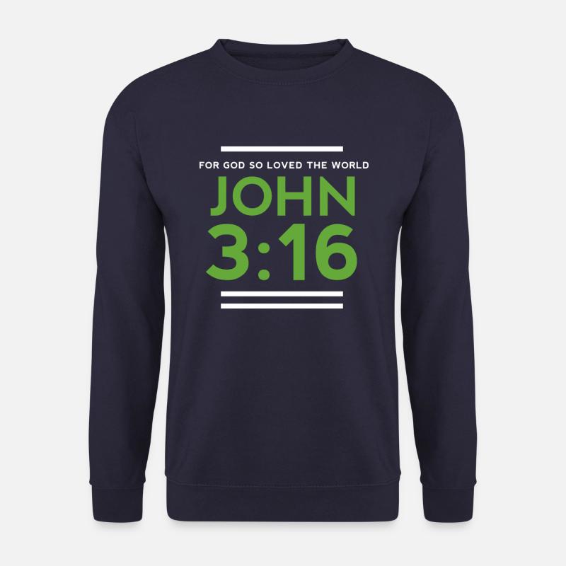 John 3: 16 - Unisex Sweatshirt - navy