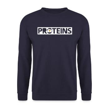 Eggs - Unisex Sweatshirt - navy - Front - Alina (178cm) & Michal (187cm)