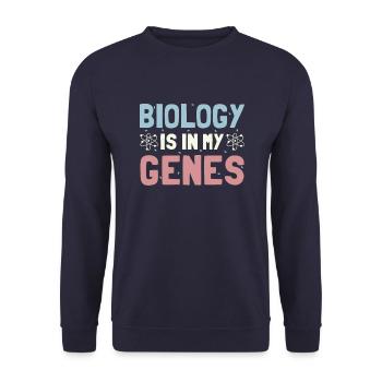 Biologie - Sweat-shirt Unisexe - marine - Devant - Alina (178cm) & Michal (187cm)