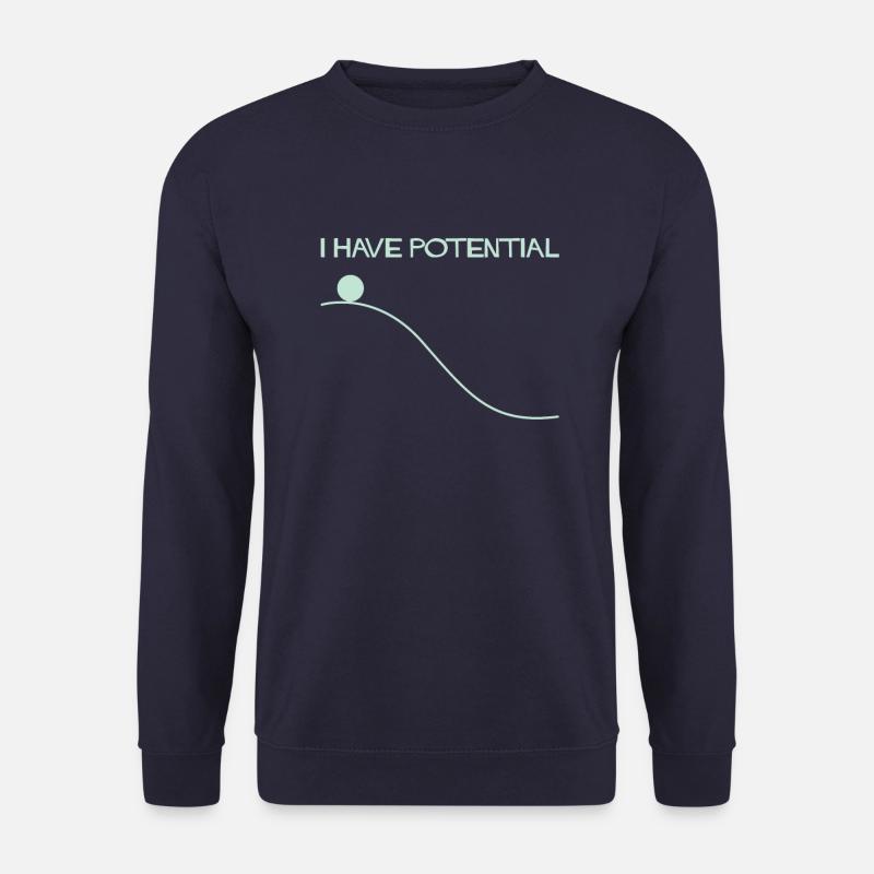 Physics Science Potential Energy - Unisex Sweatshirt - navy