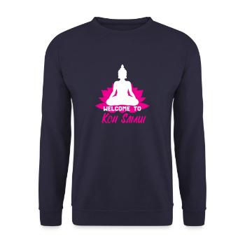 Thailand Koh Samui Buddha Yoga - Unisex Sweatshirt - navy - Front - Alina (178cm) & Michal (187cm)