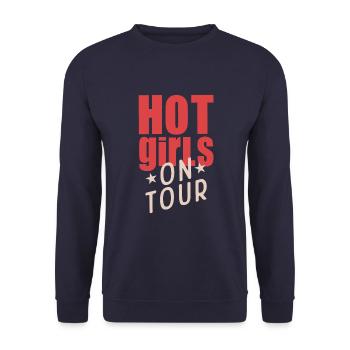 Hot Girls on Tour - Sweat-shirt Unisexe - marine - Devant - Alina (178cm) & Michal (187cm)