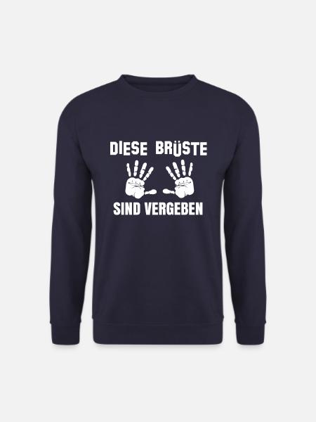 Diese Brüste Sind Vergeben - Unisex Pullover - Navy