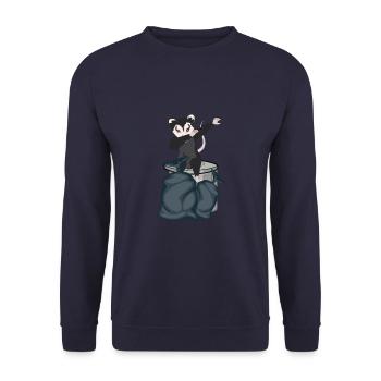 Opossum | Gift idea for opossum fans - Unisex Sweatshirt - navy - Front - Alina (178cm) & Michal (187cm)