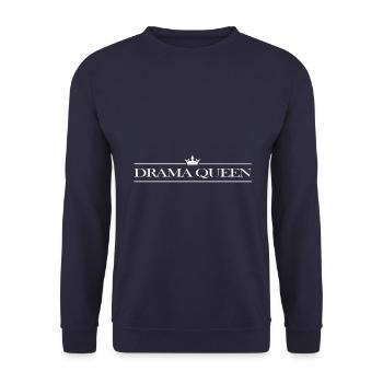 Drama Queen | Gift for the queen - Unisex Sweatshirt - navy - Front - Alina (178cm) & Michal (187cm)