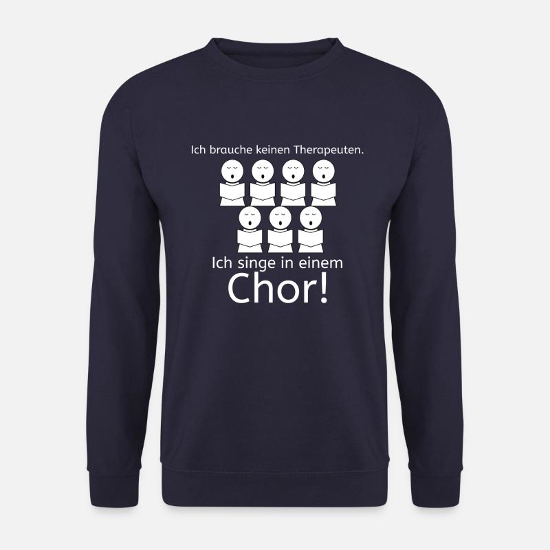 Ich brauche keineTherapie - Unisex Pullover - Navy