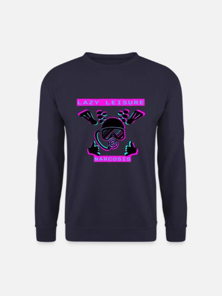 Lazy Leisure Narcosis Diver - Unisex Pullover - Navy