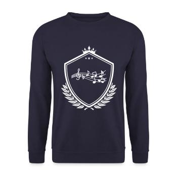 Partitions Armoiries - Sweat-shirt Unisexe - marine - Devant - Alina (178cm) & Michal (187cm)