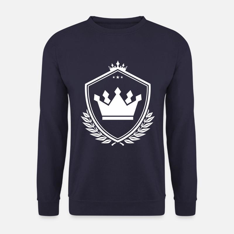 Bouclier symbole de couronne - Sweat-shirt Unisexe - marine