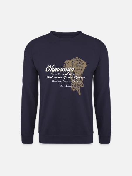 Okavango Elefant - Unisex Pullover - Navy