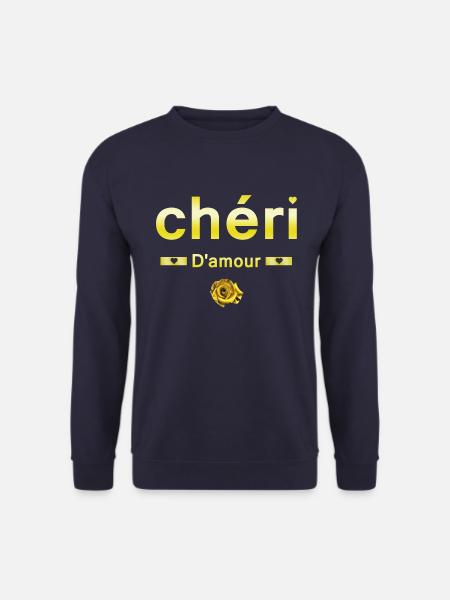 Chéri d'amour - Sweat-shirt Unisexe - marine